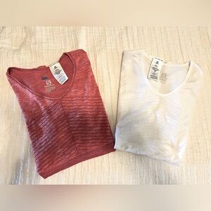 Bundle of Salomon Running Fitness Activewear Shirts L and XL